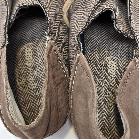 Sperry Topsider Mens Brown Leather Herringbone Oxfords Size 9M Loafers Lace Up